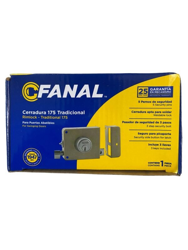 cerradura fanal tradicional de sobreponer 175