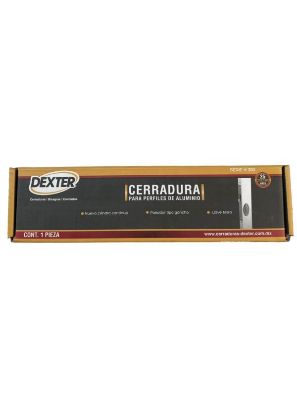 cerradura de gancho puerta aluminio corrediza llave tetra gris