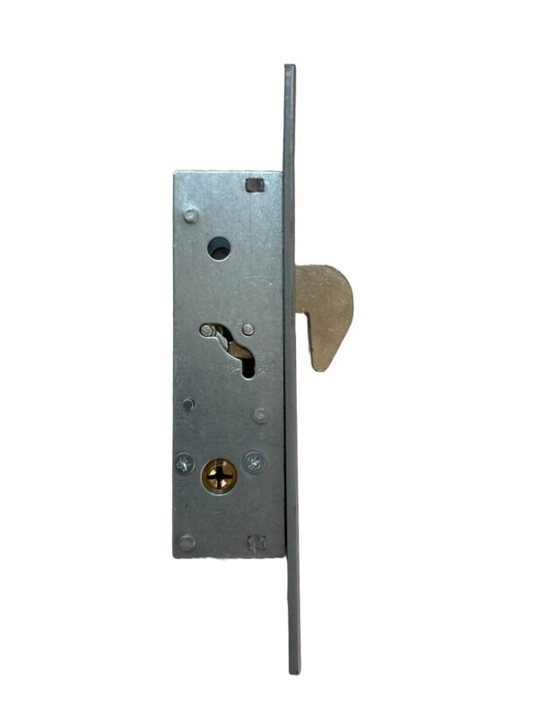 cerradura de gancho puerta aluminio corrediza llave tetra gris
