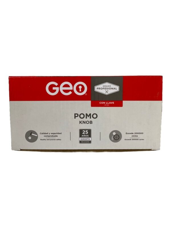 cerradura de perilla geo con llave