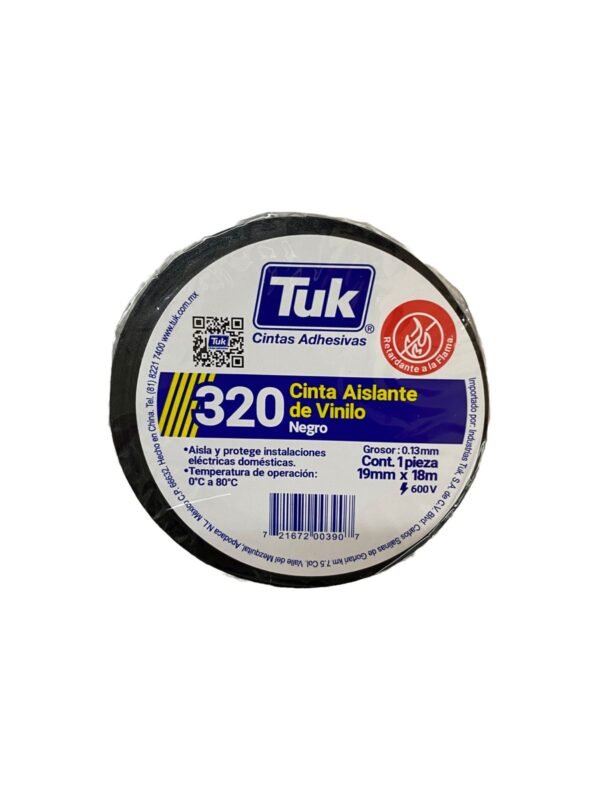 cinta de aislar negra 19mm x 18m